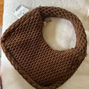 suede/soft bag with crossbody strap